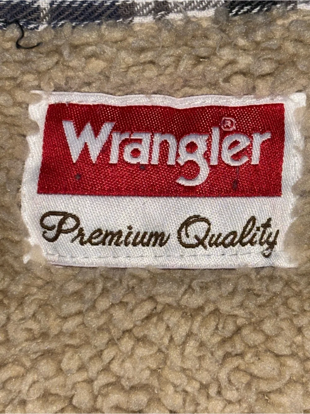 Wrangler Fleece Sherpa Lined Blue Plaid Jacket Men’s Size 3xl Style # HES5LHN